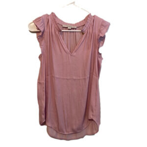 Loft ruffle sleeve tank lavender